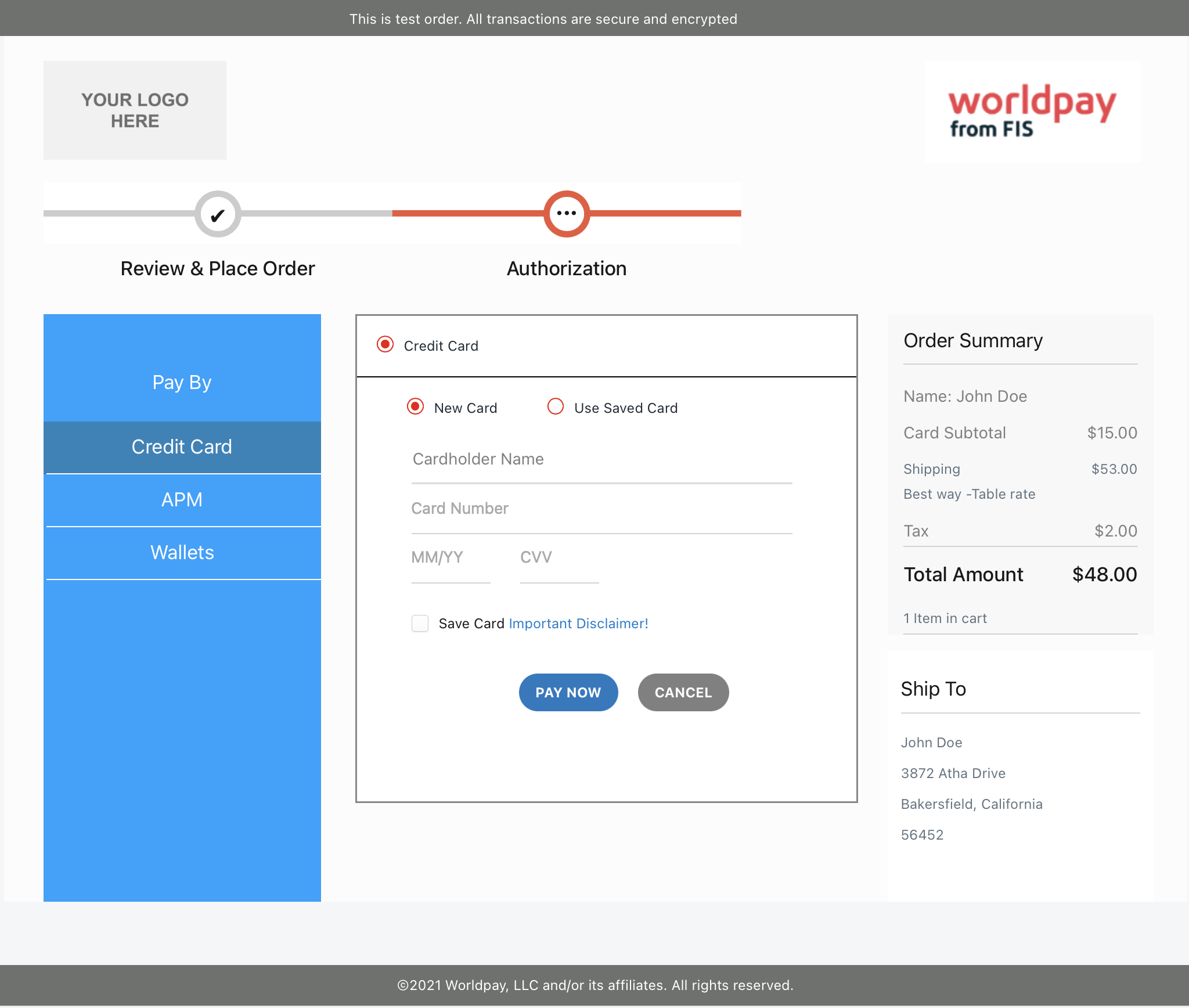 AccessCheckout Web SDK Integration Developer Engine